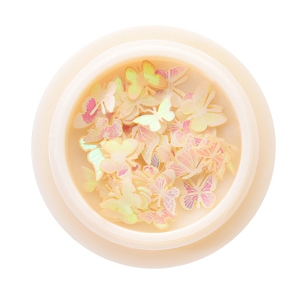 

PandaHall Plastic Cabochons, Nail Art Decorations Accessories for Women, Mixed Butterfly, Beige, 4~9x5~8x0.1mm, 50pcs/box Plastic Butterfly..., Yellow