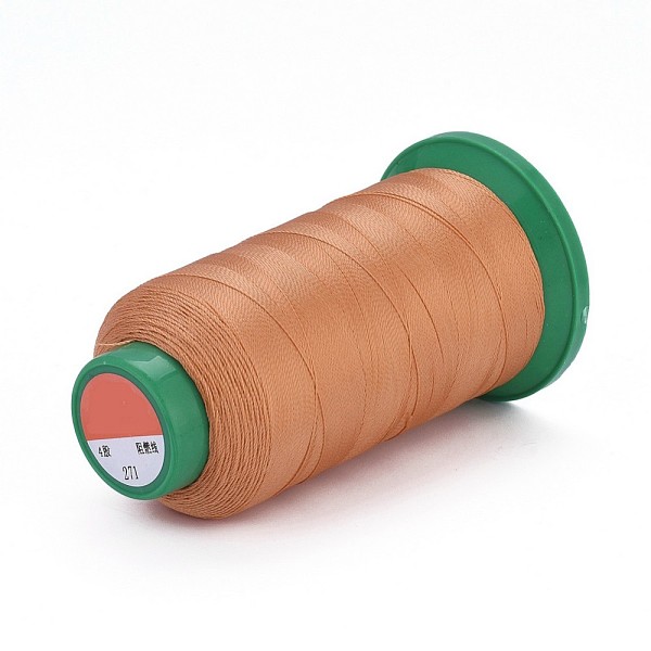 

PandaHall Polyester Sewing Threads, Temperature Heat Resistant Threads, DIY Leather Sewing Craft, Bookbinding, Shoe Repairing, Light Salmon..., Red