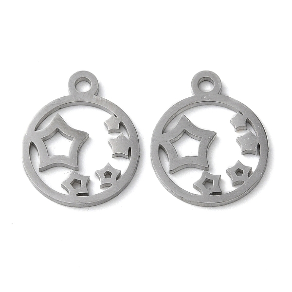 

PandaHall 304 Stainless Steel Charms, Manual Polishing, Star, Stainless Steel Color, 14.5x12x1mm, Hole: 1.6mm 304 Stainless Steel Star