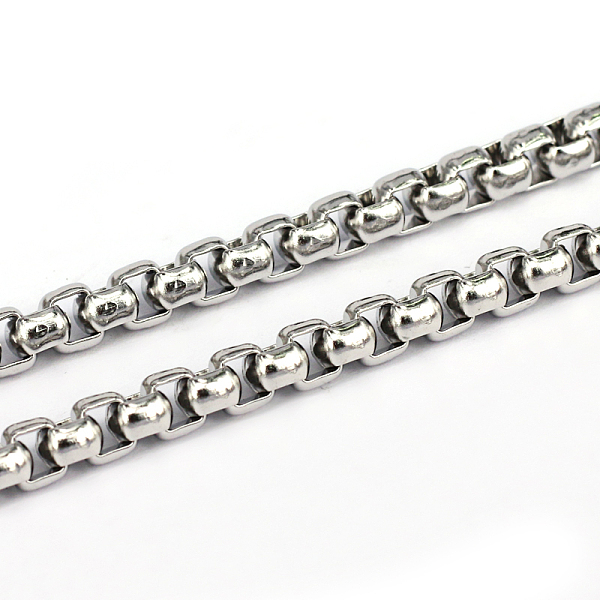 

PandaHall 304 Stainless Steel Box Chains, Unwelded, Stainless Steel Color, 2.8x5mm 304 Stainless Steel