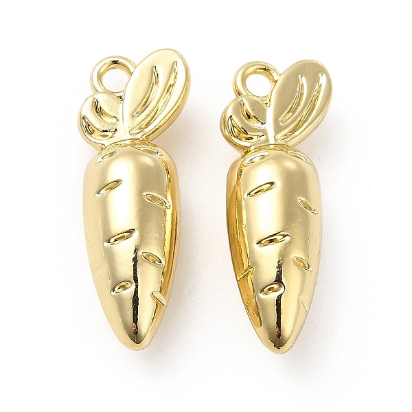 

PandaHall Rack Plating Alloy Pendants, Cadmium Free & Lead Free, Carrot Charms, Light Gold, 24x9x7mm, Hole: 1.8mm Alloy Vegetables