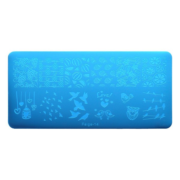

PandaHall Stainless Steel Nail Art Templates Stamping Plate Set, Nail Image Templates, Rectangle Manicure Template Kit, Animal Pattern...