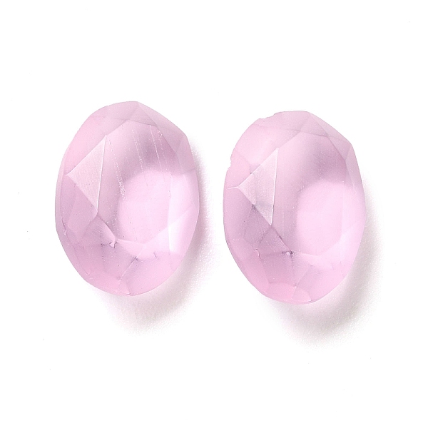 Frosted Glass Rhinestone Cabochons