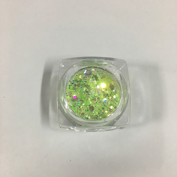 

PandaHall Shiny Nail Art Decoration Accessories, with Glitter Powder and Sequins, DIY Sparkly Paillette Tips Nail, Mixed Shapes, Light Green...