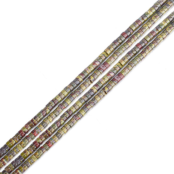 

PandaHall 334 Pcs Natural Dragon Blood Jasper Beads 4mm, Flat Round Disc Gemstone Bead Disc Crystal Beads Loose Spacer Beads for DIY Jewelry...