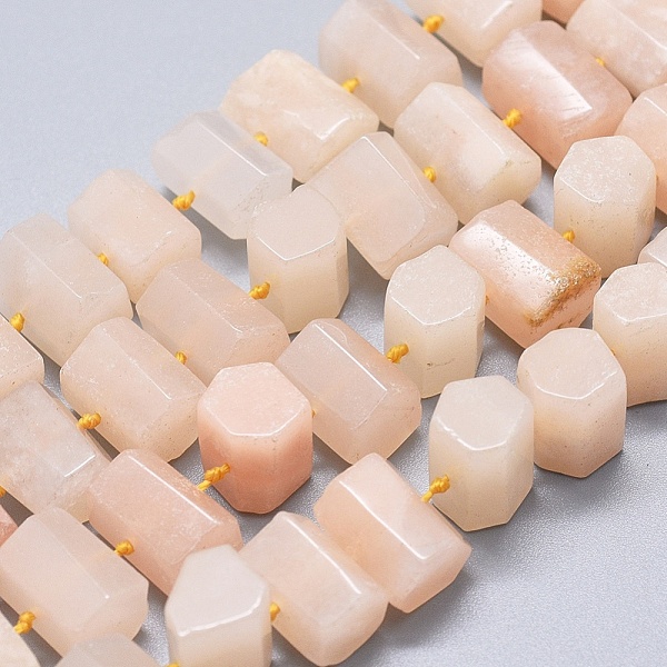 

PandaHall Natural Pink Aventurine Beads Strands, Hexagonal Prism, 11~14x7~11mm, Hole: 0.5mm, about 41pcs/strand, 16.5 inch~16.9 inch(42~43)...