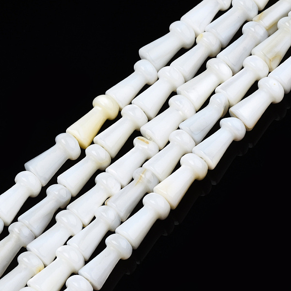 

PandaHall Natural Freshwater Shell Beads Strands, Mushroom, 8x4mm, Hole: 1mm, about 49~50pcs/strand, 14.69 inch~15.09 inch(37.3~38.3cm)...