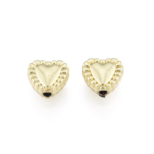 

PandaHall Alloy Beads, Cadmium Free & Lead Free, Heart, Light Gold, 7x7.5x3.5mm, Hole: 1.2mm Alloy Heart