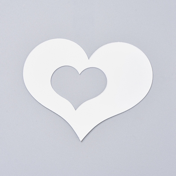 

PandaHall Acrylic Mirror Wall Stickers, with Adhesive Back, for Home Living Room Bedroom Decoration, Heart, Silver, 29~100x35.5~120x0.5mm...