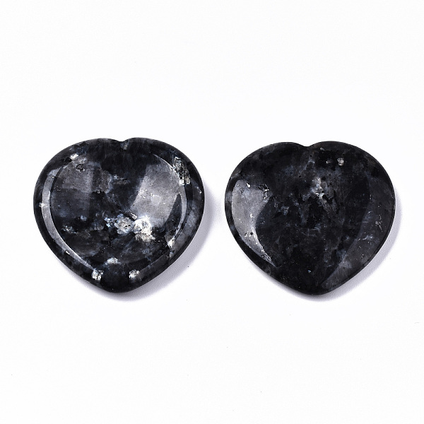 

PandaHall Natural Larvikite Thumb Worry Stone, Pocket Palm Stones, for Healing Reiki Stress Relief, Heart Shape, 39~40x39~40x5~6mm Larvikite...