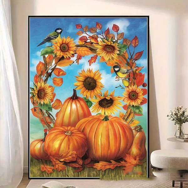 

PandaHall DIY Halloween Theme Diamond Painting Kit, Including Resin Rhinestones Bag, Diamond Sticky Pen, Tray Plate and Glue Clay, Pumpkin...