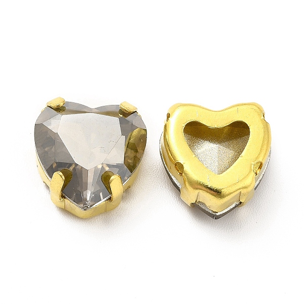 

PandaHall Heart Shaped Sew on Rhinestone, Glass Rhinestone, Garments Accessories, Multi-Strand Links, with Golden Tone Brass Findings, Satin..., Silver