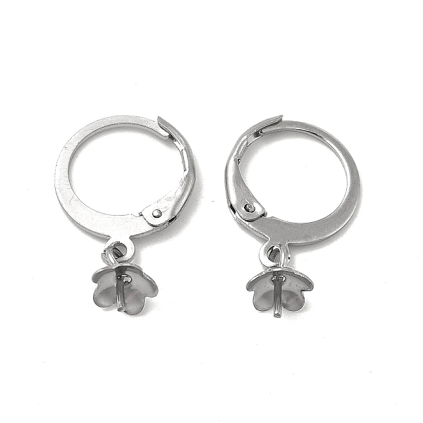 

PandaHall 304 Stainless Steel Leverback Earring Findings, for Half Drilled Beads, Stainless Steel Color, 21mm, Pin: 0.6mm 304 Stainless...