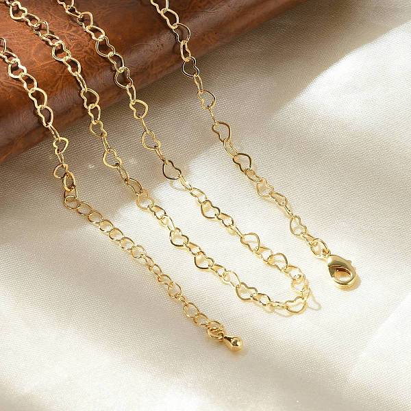 Brass Heart Link Ch… - image