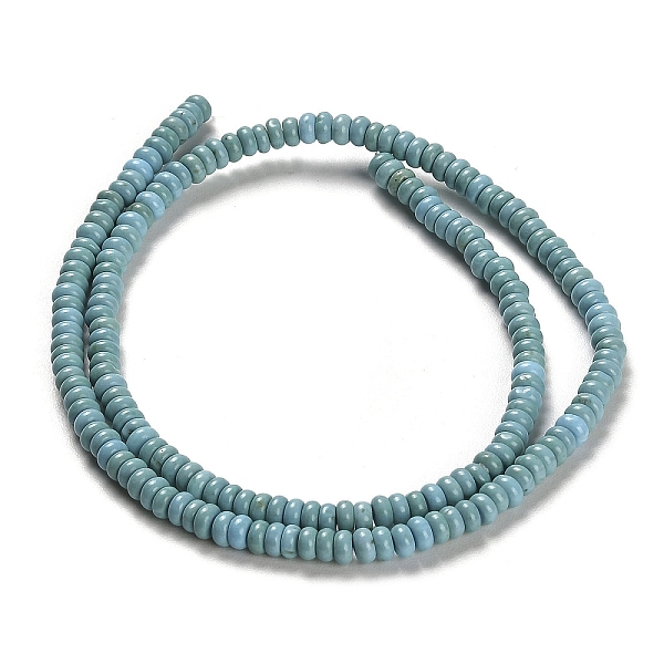 

PandaHall Natural Turquoise Beads Strands, Rondelle, 4.5x2mm, Hole: 0.5mm, about 185pcs/strand, 15.43''(39.2cm) Natural Turquoise Rondelle