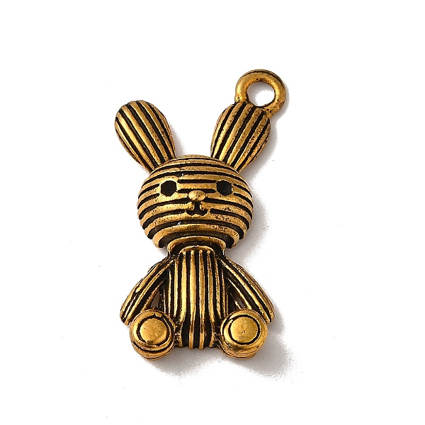 

PandaHall Tibetan Style Alloy Pendant Rhinestone Settings, Cadmium Free & Lead Free, Rabbit, Antique Golden, 32.5x18x7mm, Hole: 2.5mm, Fit...
