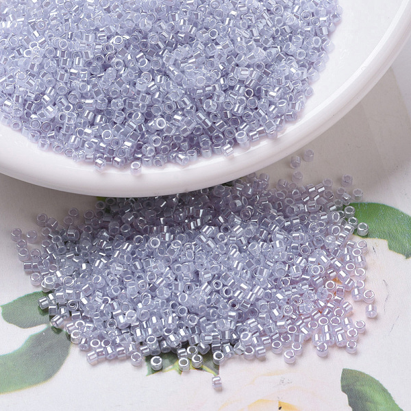 

PandaHall MIYUKI Delica Beads, Cylinder, Japanese Seed Beads, 11/0, (DB0241) Pale Violet Ceylon, 1.3x1.6mm, Hole: 0.8mm, about 2000pcs/10g..., Purple