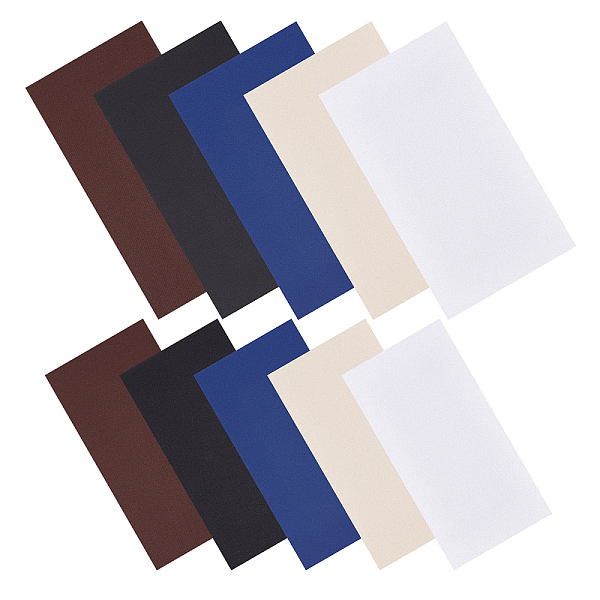 

PandaHall CHGCRAFT 20 Sheets 10 Style Rectangle Nylon Cloth Iron on/Sew on Patches, Costume Accessories, Mixed Color, 100~150x200~250x0.3mm..., Multicolor