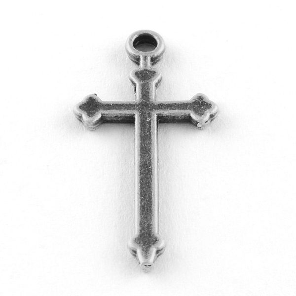 

PandaHall Tibetan Style Alloy Pendants, Cross, Cadmium Free & Lead Free, Antique Silver, 28x13x1.5mm, Hole: 2mm, about 1492pcs/1000g Alloy...