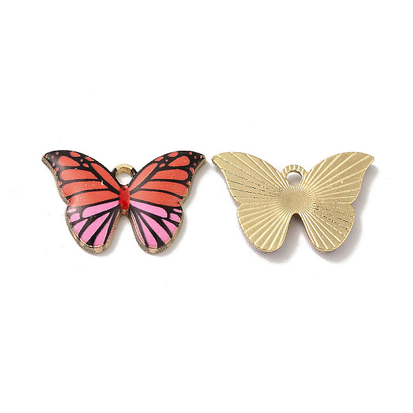 

PandaHall Rack Plating Alloy Charms, Nickel Free, Butterfly, Brown, 14.5x22x2.5mm, Hole: 1.8mm Alloy Butterfly Brown