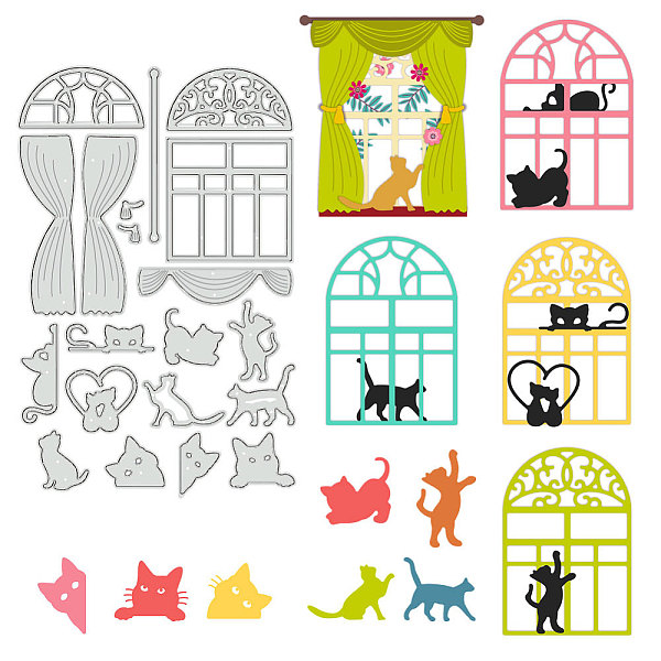 

PandaHall Carbon Steel Cutting Dies Stencils, for DIY Scrapbooking, Photo Album, Decorative Embossing Paper Card, Cat Shape, 167x108x0.8mm...