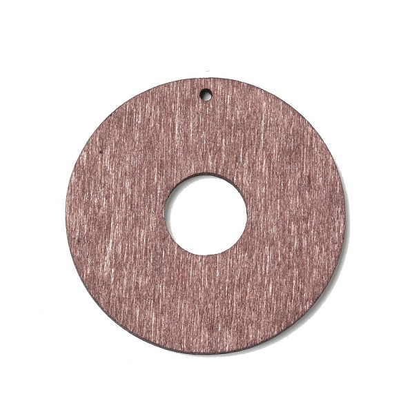 

PandaHall Spray Painted Wood Pendants, Walnut Wood Tone Disc Charms, Rosy Brown, 41x2.5mm, Hole: 1.6mm Wood Disc