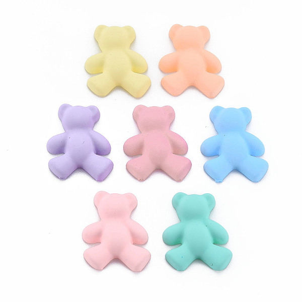 

PandaHall Opaque Spray Painted Acrylic Cabochons, Bear, Mixed Color, 20.5x17.5x5.5mm Acrylic Bear Multicolor