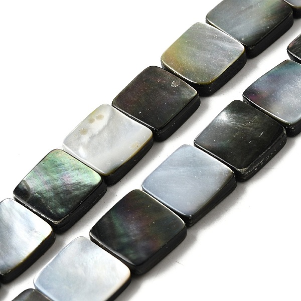 Natur schwarz Lippe Shell Perlen Stränge