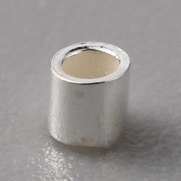 

PandaHall 925 Sterling Silver Spacer Beads, Column, Silver, 1.5x1.5mm, Hole: 1mm Sterling Silver Tube