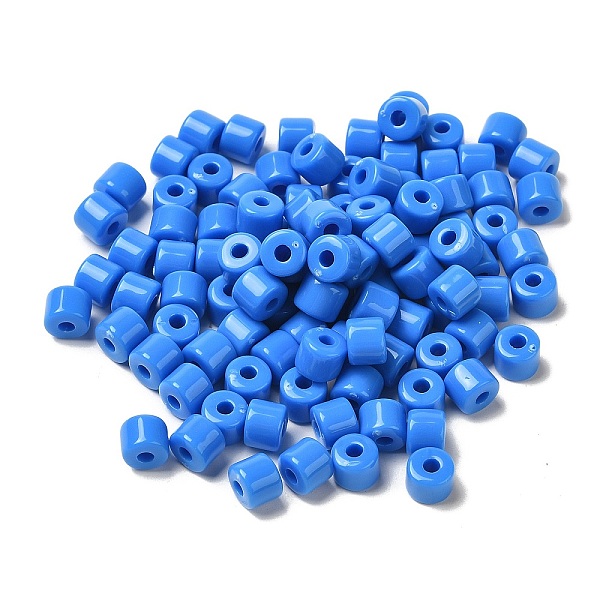 

PandaHall Opaque Acrylic Beads, Column, Dodger Blue, 6.5x5mm, Hole: 2.2mm Acrylic Column