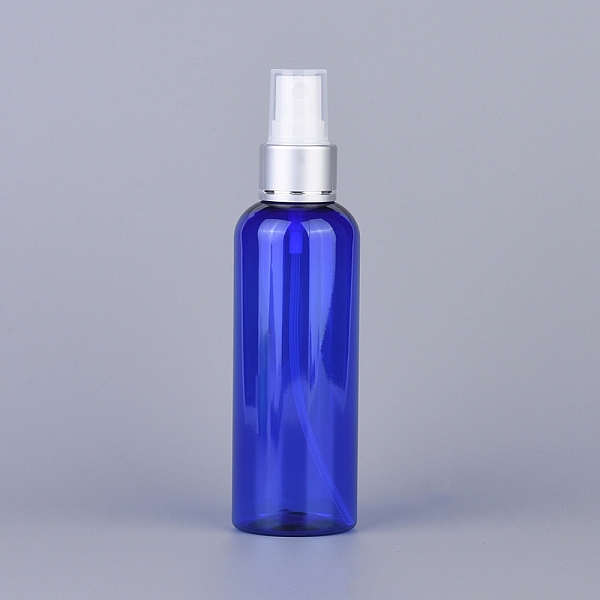 

PandaHall 100ml Refillable PET Plastic Spray Bottles, with Fine Mist Sprayer & Dust Cap, Round Shoulder, Blue, 14.1x3.85cm, Capacity: 100ml...