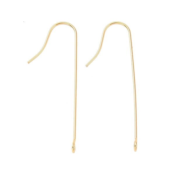 

PandaHall 316 Surgical Stainless Steel Earring Hooks, with Vertical Loops, Golden, 39x3mm, Hole: 1.8mm, 21 Gauge, Pin: 0.7mm 316 Surgical...