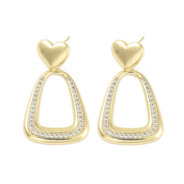 

PandaHall Rack Plating Brass Micro Pave Cubic Zirconia Studs Earrings, Dangle Earrings for Women, Long-Lasting Plated, Lead Free & Cadmium...
