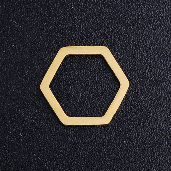 

PandaHall 201 Stainless Steel Linking Rings, Octagon, Golden, 10x11x1mm, Inner Diameter: 8x9mm 201 Stainless Steel Octagon