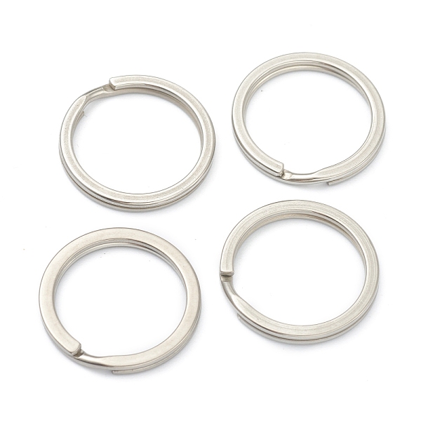 

PandaHall 304 Stainless Steel Keychain Clasp Findings, Split Key Rings, Stainless Steel Color, 20x2mm 304 Stainless Steel Ring