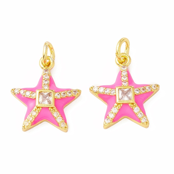 

PandaHall Rack Plating Brass Micro Pave Cubic Zirconia Pendants, with Enamel, Long-Lasting Plated, Real 18K Gold Plated, Cadmium Free & Lead..., Multicolor