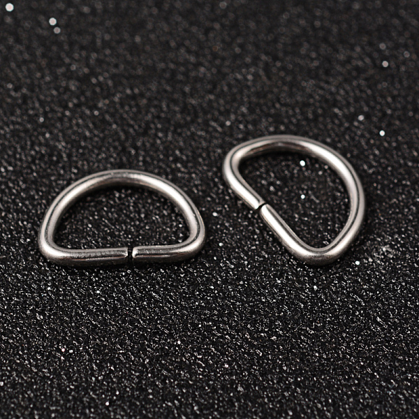 

PandaHall 304 Stainless Steel D Rings, Buckle Clasps, For Webbing, Strapping Bags, Garment Accessories, Stainless Steel Color, 10x14x1.5mm...