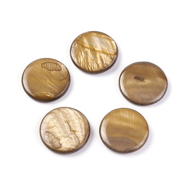 

PandaHall Shell Cabochons, Round, 19.2~19.6x3.5~3.9mm Shell Round