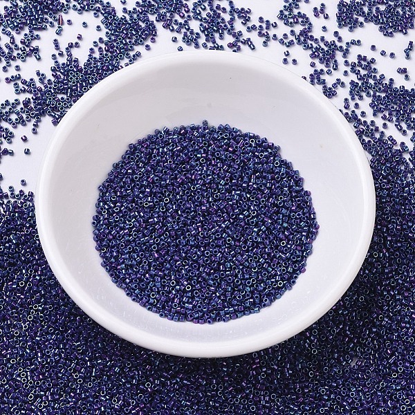 

PandaHall MIYUKI Delica Beads, Cylinder, Japanese Seed Beads, 11/0, (DB0135) Opaque Eggplant Luster, 1.3x1.6mm, Hole: 0.8mm, about..., Purple