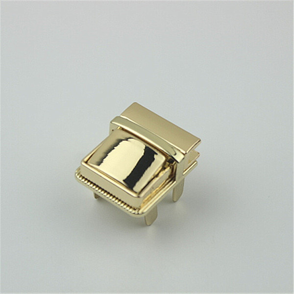 

PandaHall Zinc Alloy Twist Bag Lock Purse Catch Clasps, Square, for DIY Bag Purse Hardware Accessories, Light Gold, 28x25cm Alloy