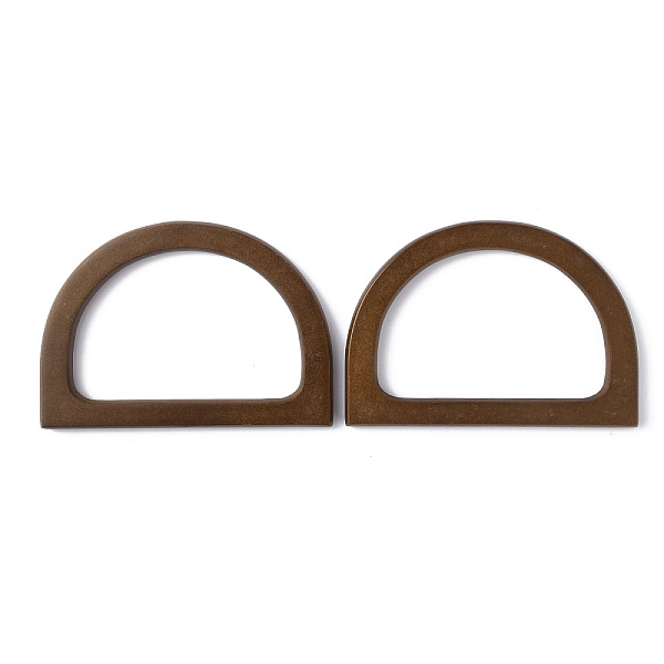 

PandaHall Wood Bag Handles, Letter D Shape, Saddle Brown, 12x8.5x0.93cm, Inner Diameter: 6x9cm Wood