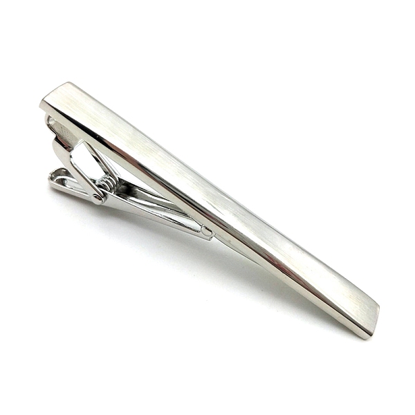 

PandaHall Brass Tie Clips for Men, Platinum, 60x6mm Brass Rectangle