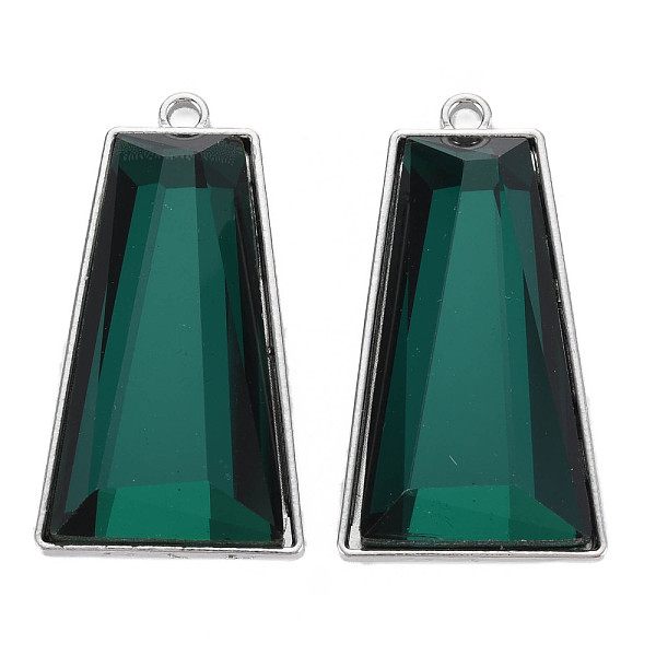 Faceted Glass Pendants
