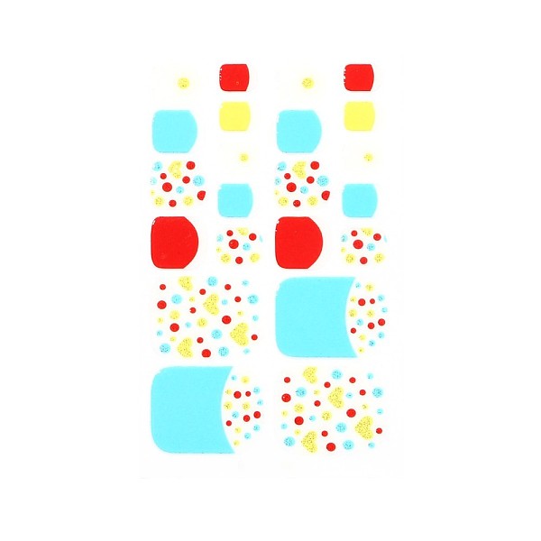 

PandaHall Full-Cover Glitter Powder Toenail Wraps Stickers, Polka Dot Flower Tartan Self-adhesive Toenail Art Polish Decals, for Woman Girls...