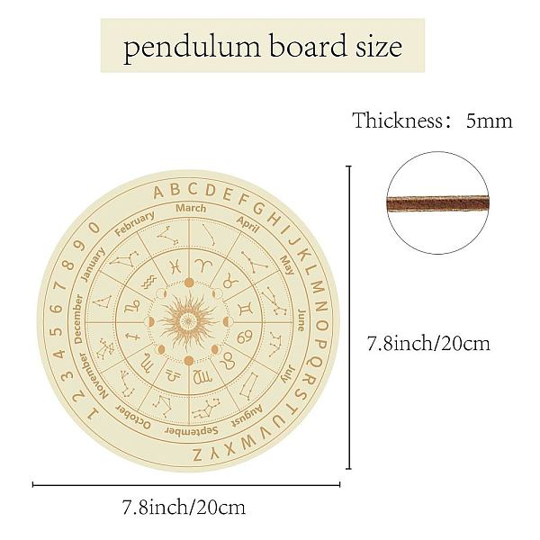 

PandaHall Carved Wooden Board, Flat Round, Sun Pattern, 200x5mm Wood Sun