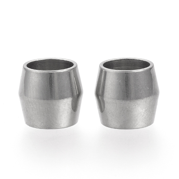 

PandaHall 201 Stainless Steel Beads, Barrel, Large Hole Beads, Stainless Steel Color, 8.5x8mm, Hole: 6mm 201 Stainless Steel Barrel