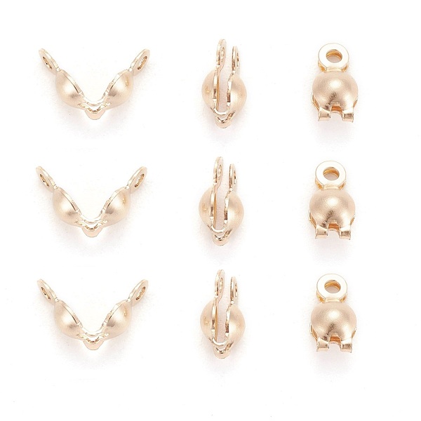 

PandaHall Yellow Gold Filled Bead Tips, Calotte Ends, Clamshell Knot Cover, 1/20 14K Gold Filled, Cadmium Free & Nickel Free & Lead Free...