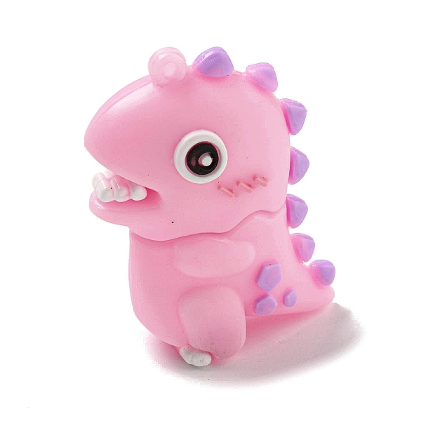 

PandaHall PVC 3D Plastic Pendants, for Key Chain Bag Hanging Ornaments, Dinosaur, Pink, 49x37x20mm, Hole: 2mm PVC Dinosaur Pink