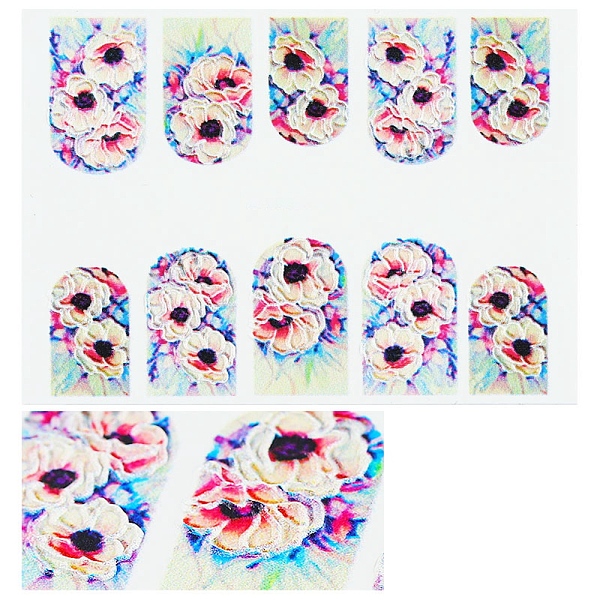 5D Nail Art Water Transfer Stickers Decals