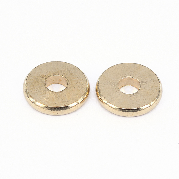 

PandaHall Brass Spacer Beads, Nickel Free, Disc, Raw(Unplated), 10x2mm, Hole: 2mm Brass Disc